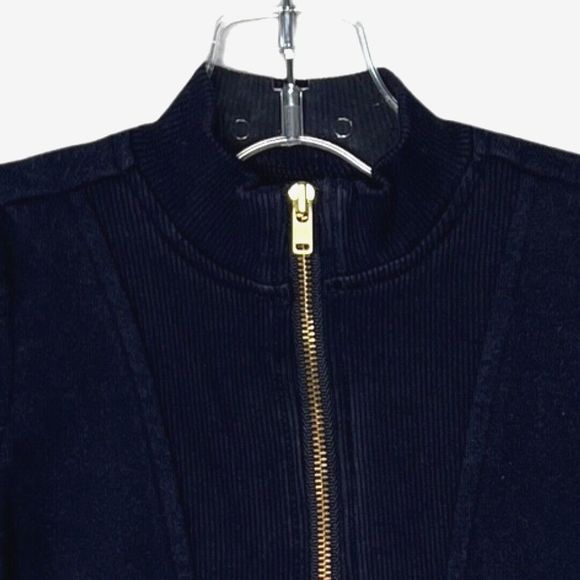 Janie and Jack Shirt Girls 18 to 24 Months Navy Blue Zipper Preppy Minimalist - Picture 3 of 5
